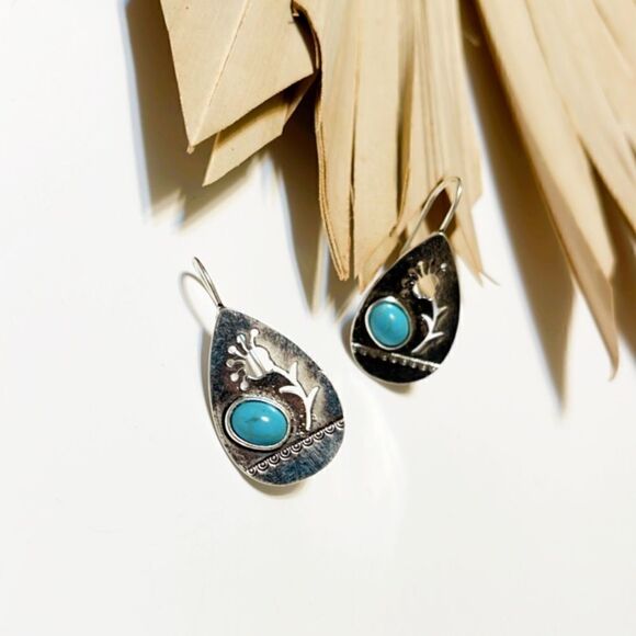 Boho flower earrings #517 - Picture 2 of 8